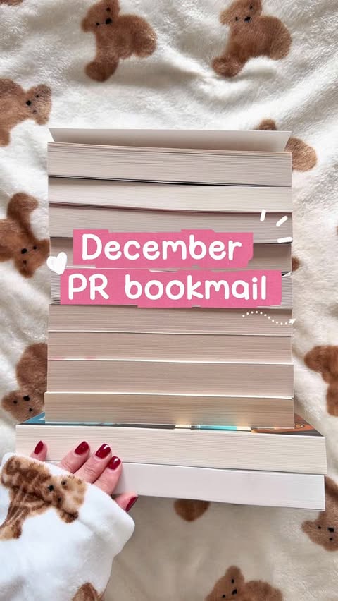 Instagram post by @abbeigh.reads for HarperCollinsUK. Caption reads: December PR bookmail 📚✨ PR/Gifted - A massive....