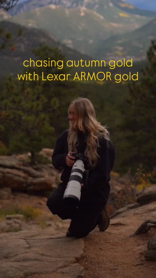 Instagram post by @danigoinhamm for Lexar. Caption reads: I spent the last few weeks traveling all over....