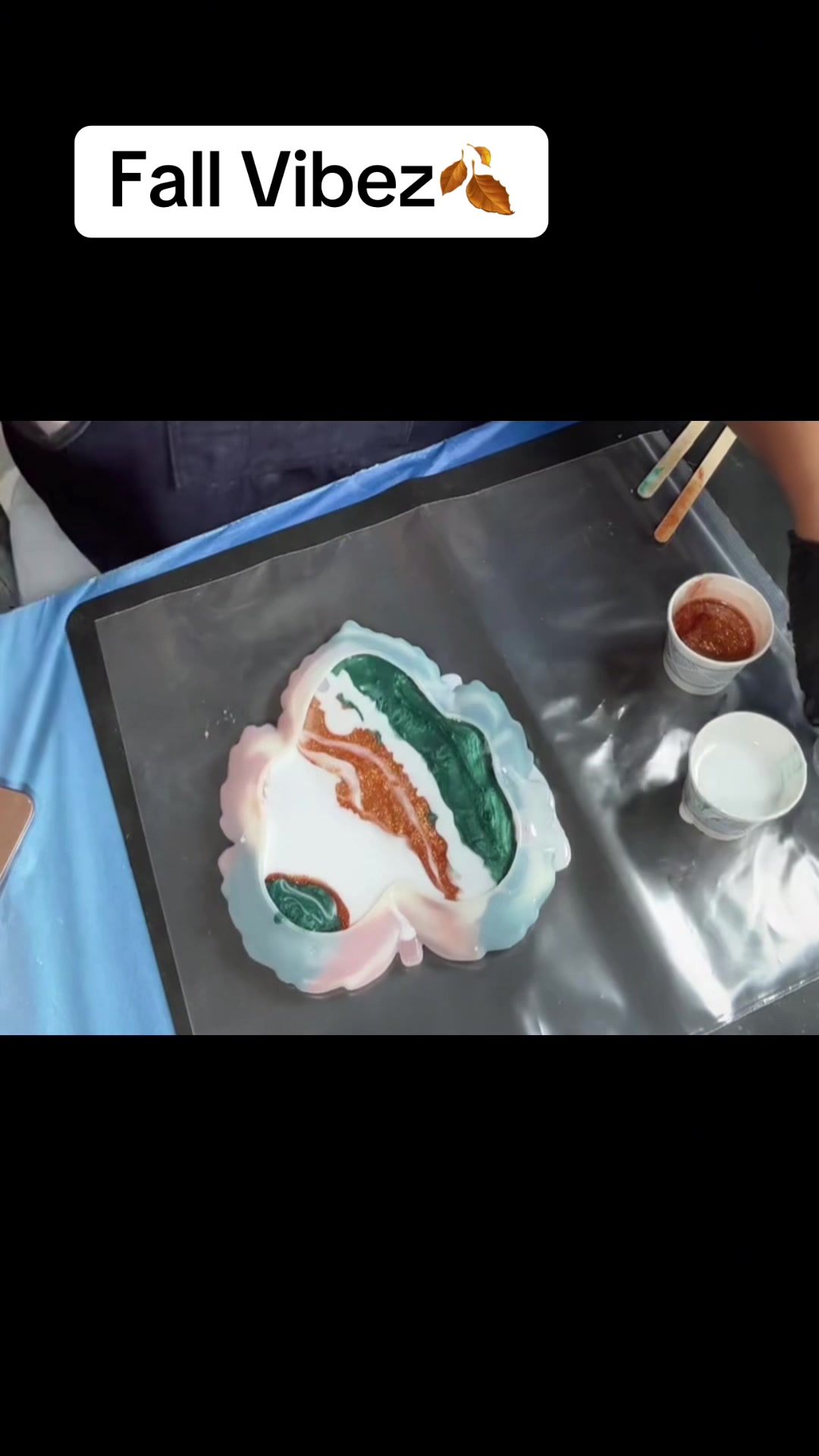 TikTok post by @uneq_kreations for Eye Candy Pigments. Caption reads: [...] trinkets dish came out. I used @Eye Candy....