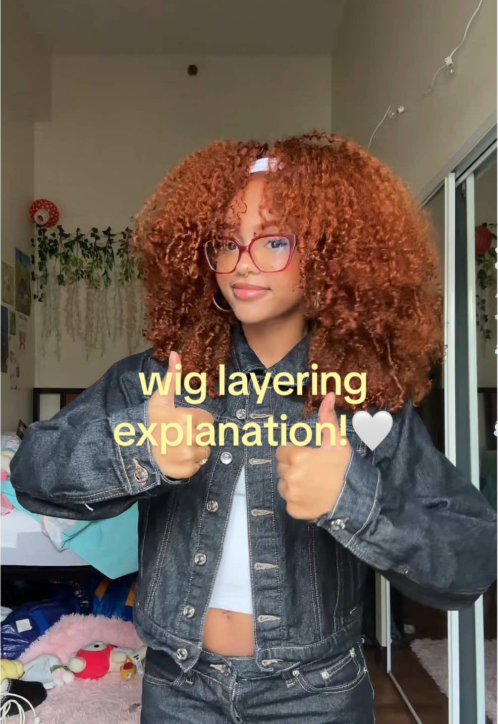 TikTok post by @astr4lwrld for OQHAIR. Caption reads: wig is linked in this video! it originally had a....