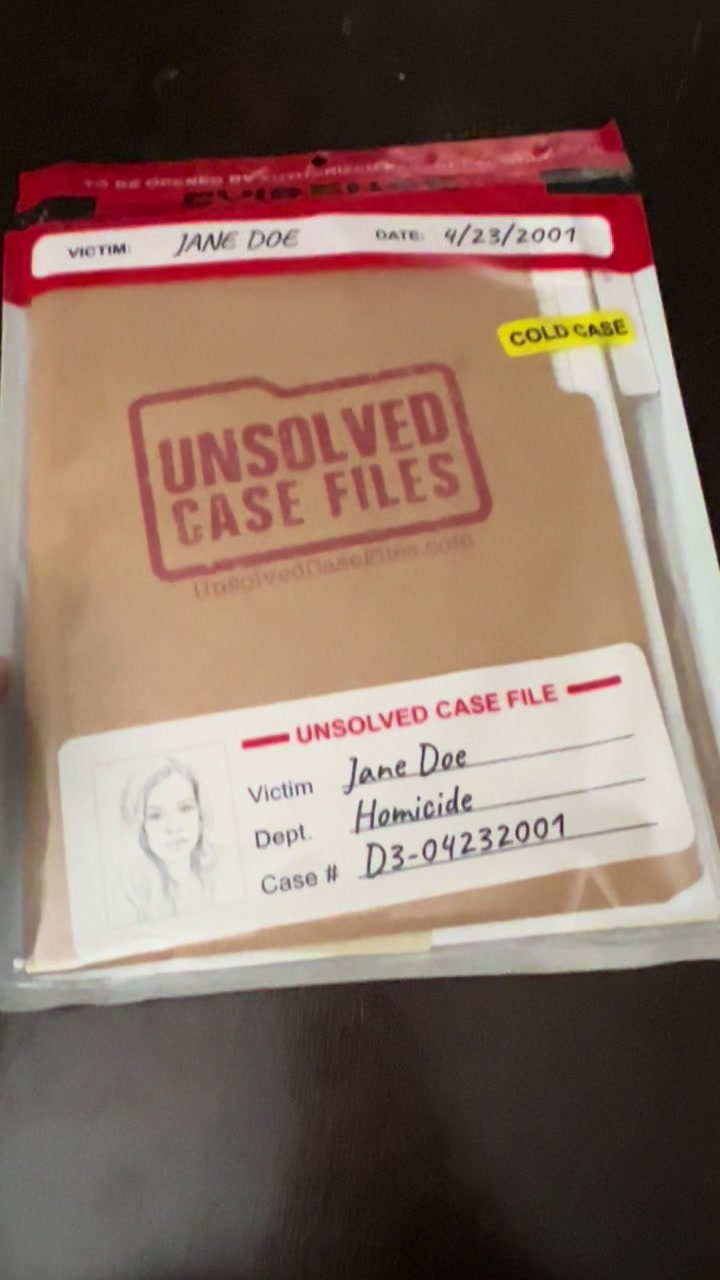 TikTok post by @justdanibeth for Unsolved Case Files. Caption reads: [...] ATTENTION‼️ Just received another Unsolved....