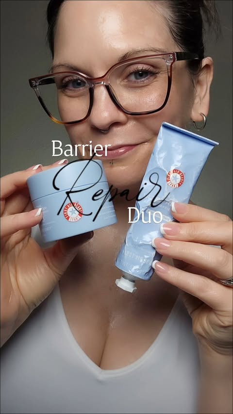 Instagram post by @waves_for_dayzz for First Aid Beauty. Caption reads: [...] — winter skin’s new essentials.....