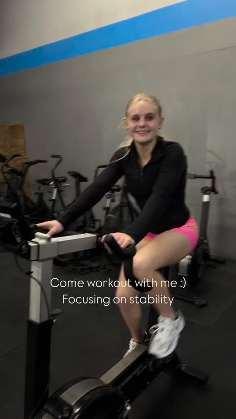 Instagram post by @ellakateparker for GK Elite. Caption reads: [...] on strength and stability in my new @gkelite....