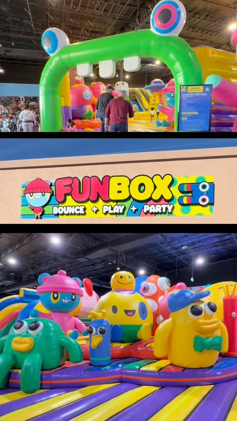 Instagram post by @iamshayjackson for Funbox. Caption reads: [...] babies with a late birthday party at....