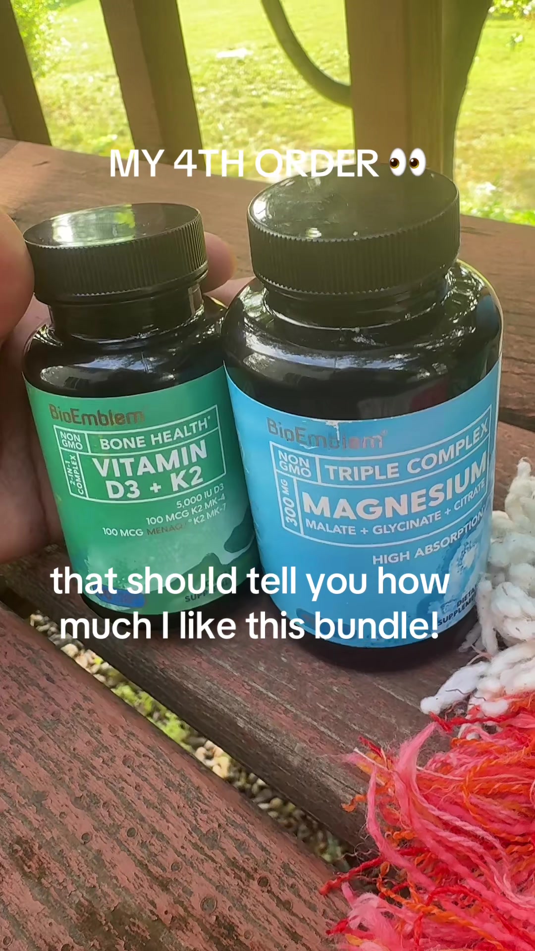 TikTok post by @indhouroon92 for BioEmblem. Caption reads: [...] much I like this bundle 👀 Thank you,....