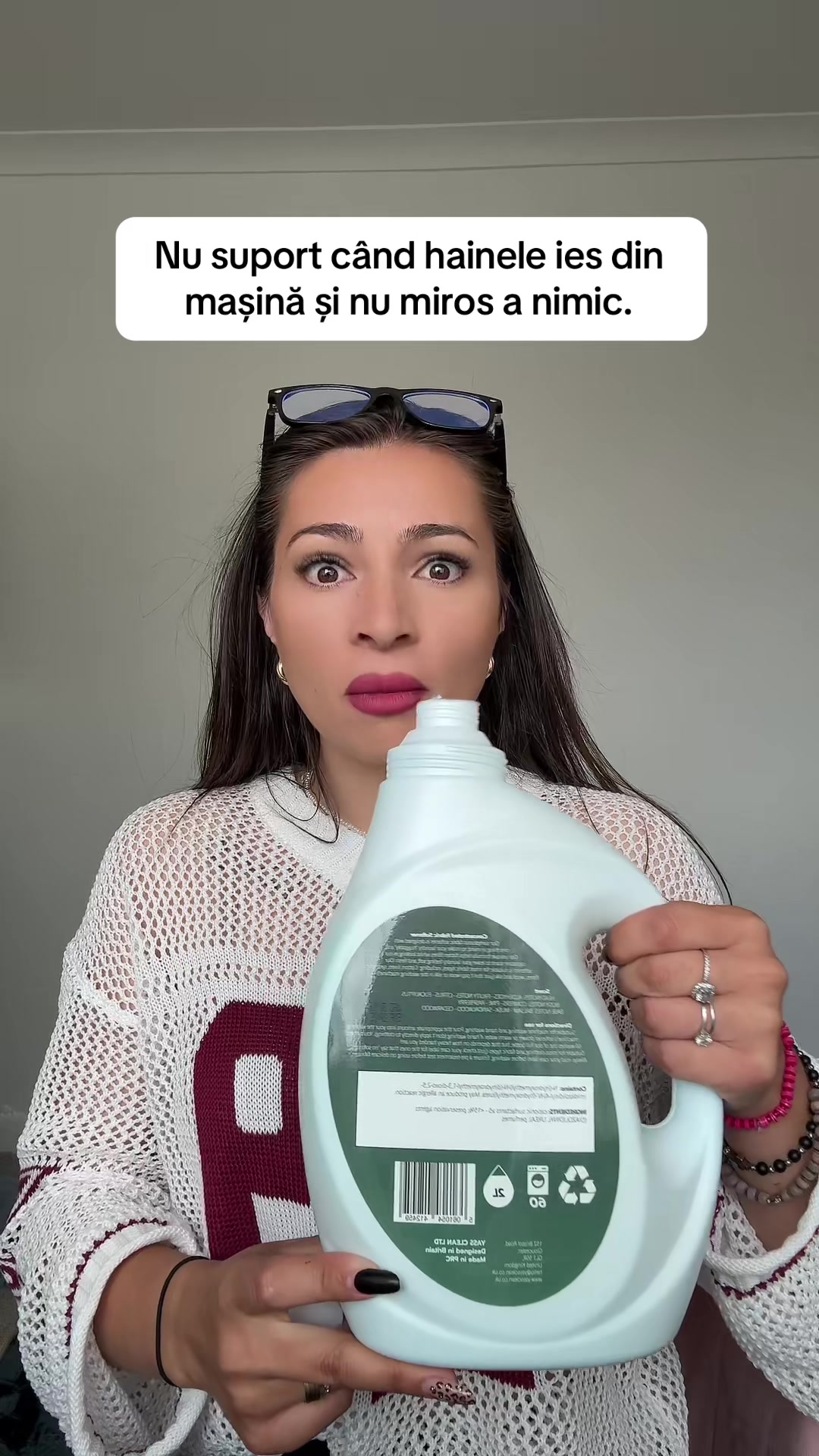 TikTok post by @mady_deals15 for Yass Clean. Caption reads: @Yass Clean #laundryconditioner #laundryday [...].
