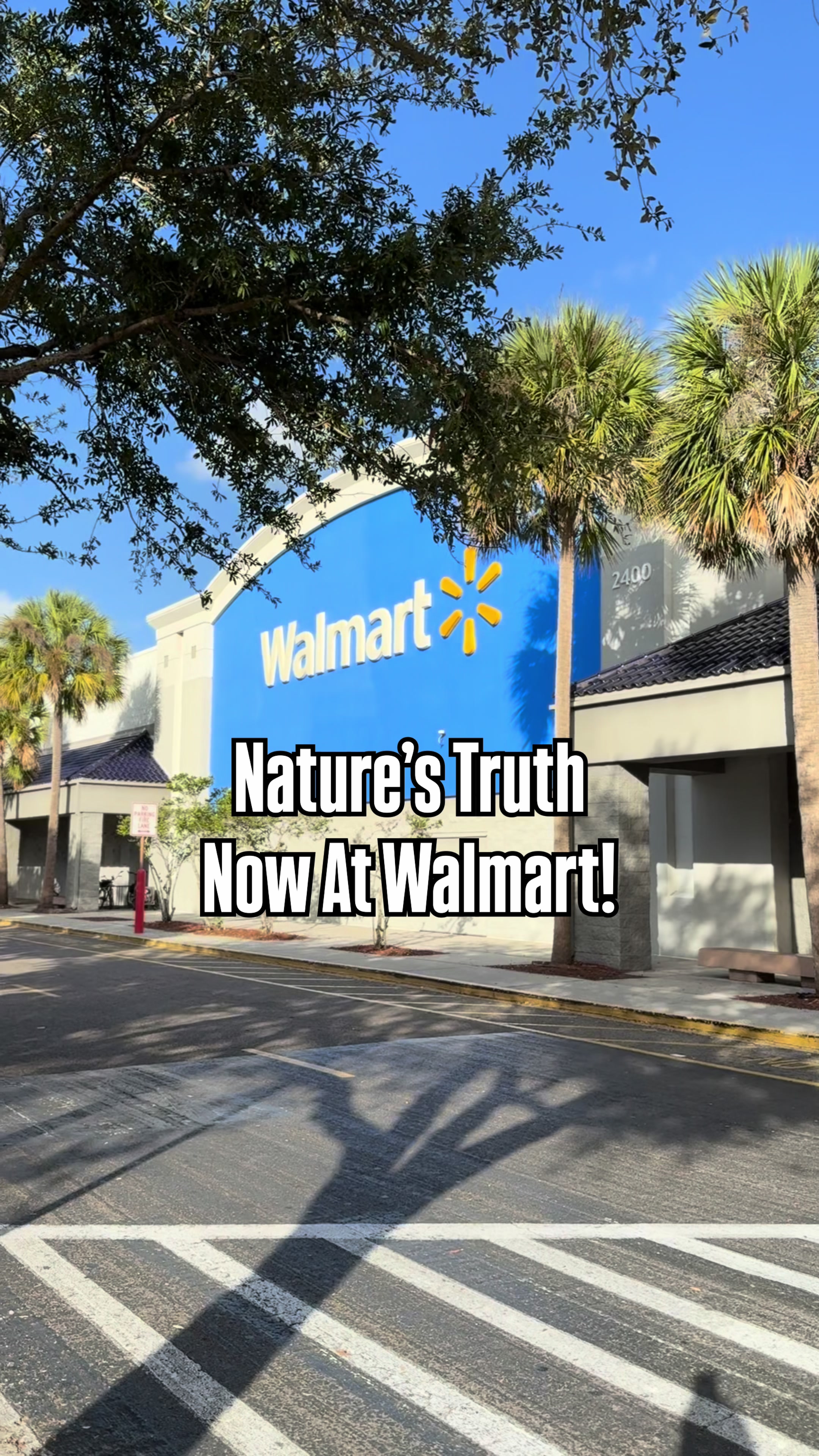 TikTok post by @walmartbargains for Nature's Truth. Caption reads: ✨Wellness, made to fit your routine ✨ [ad] You can....