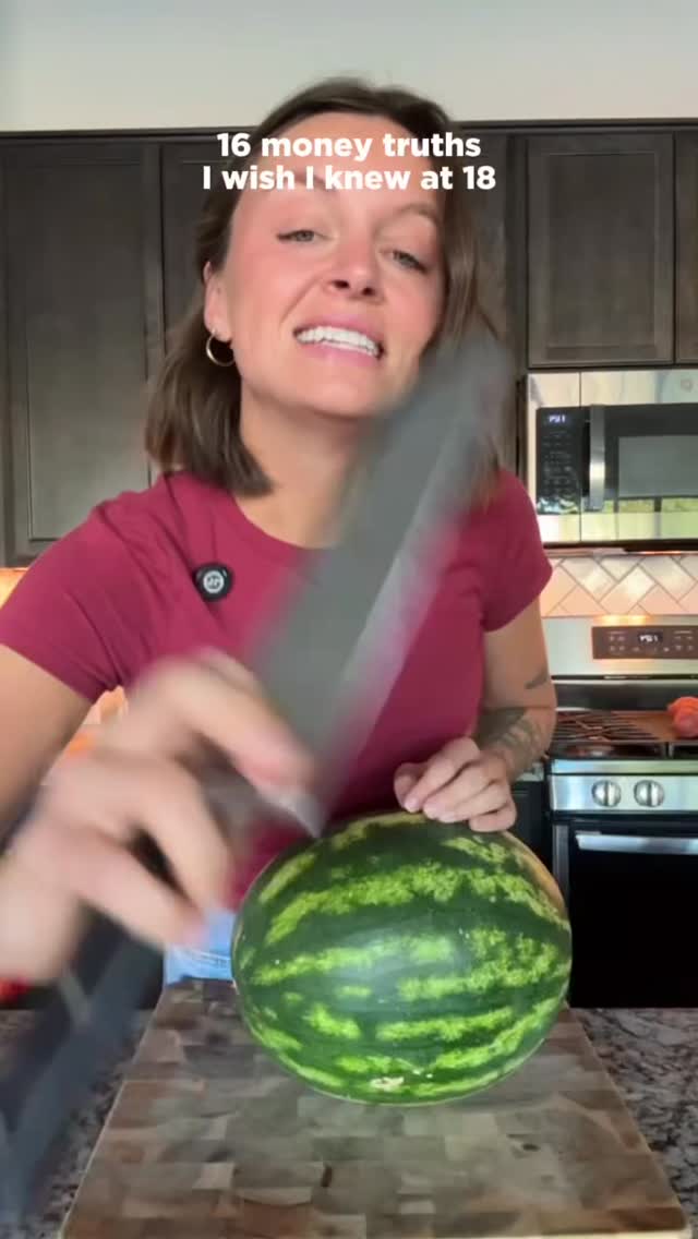 Instagram post by @taylormitchell.io for NerdWallet. Caption reads: some lessons hit harder with age 💸....