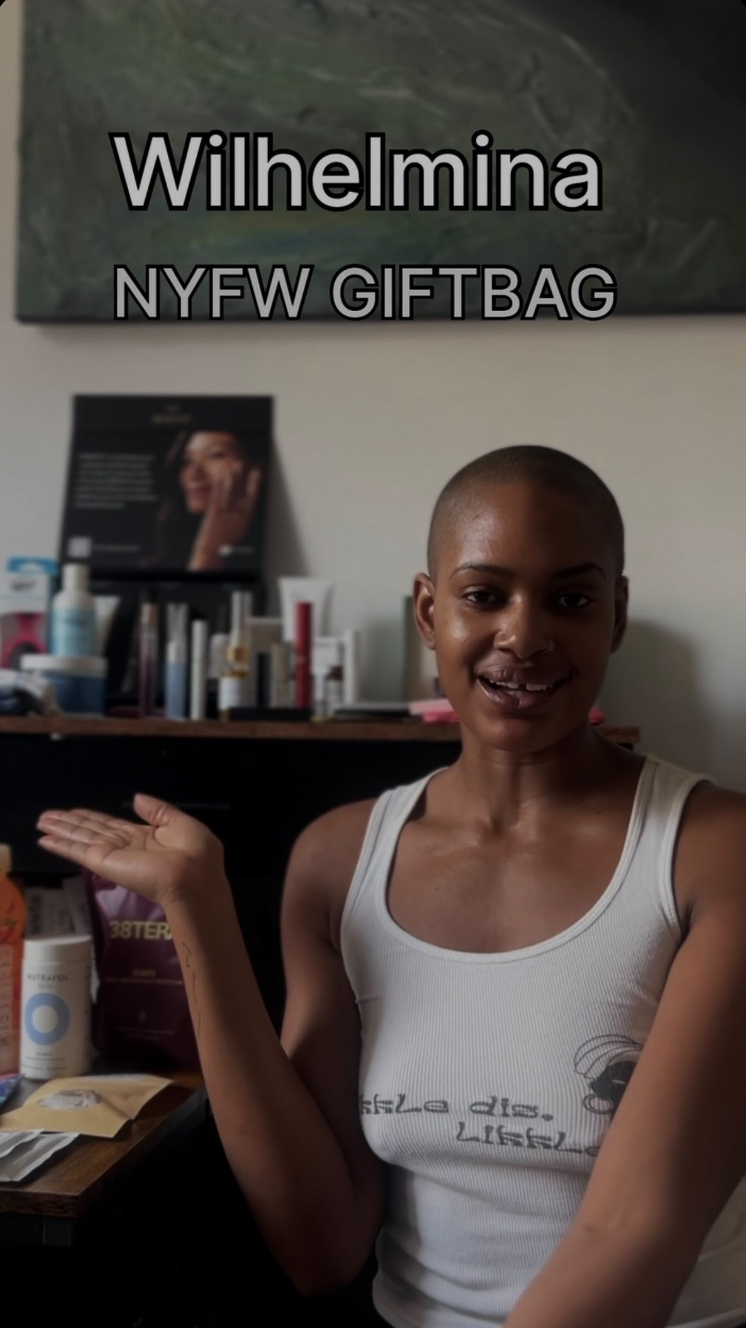 Instagram post by @muvaaduck for Drink Nello. Caption reads: NYFW came thru with the samples but let’s be real....