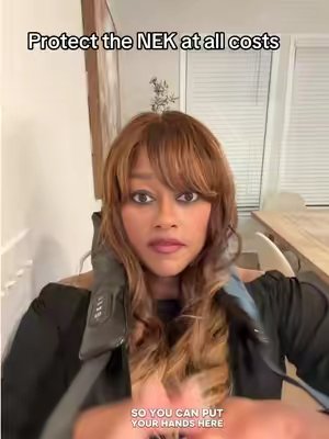 TikTok post by @starr_soulo for Nekteck. Caption reads: Tech neck? 👀 This Nekteck Neck Massager is SO....