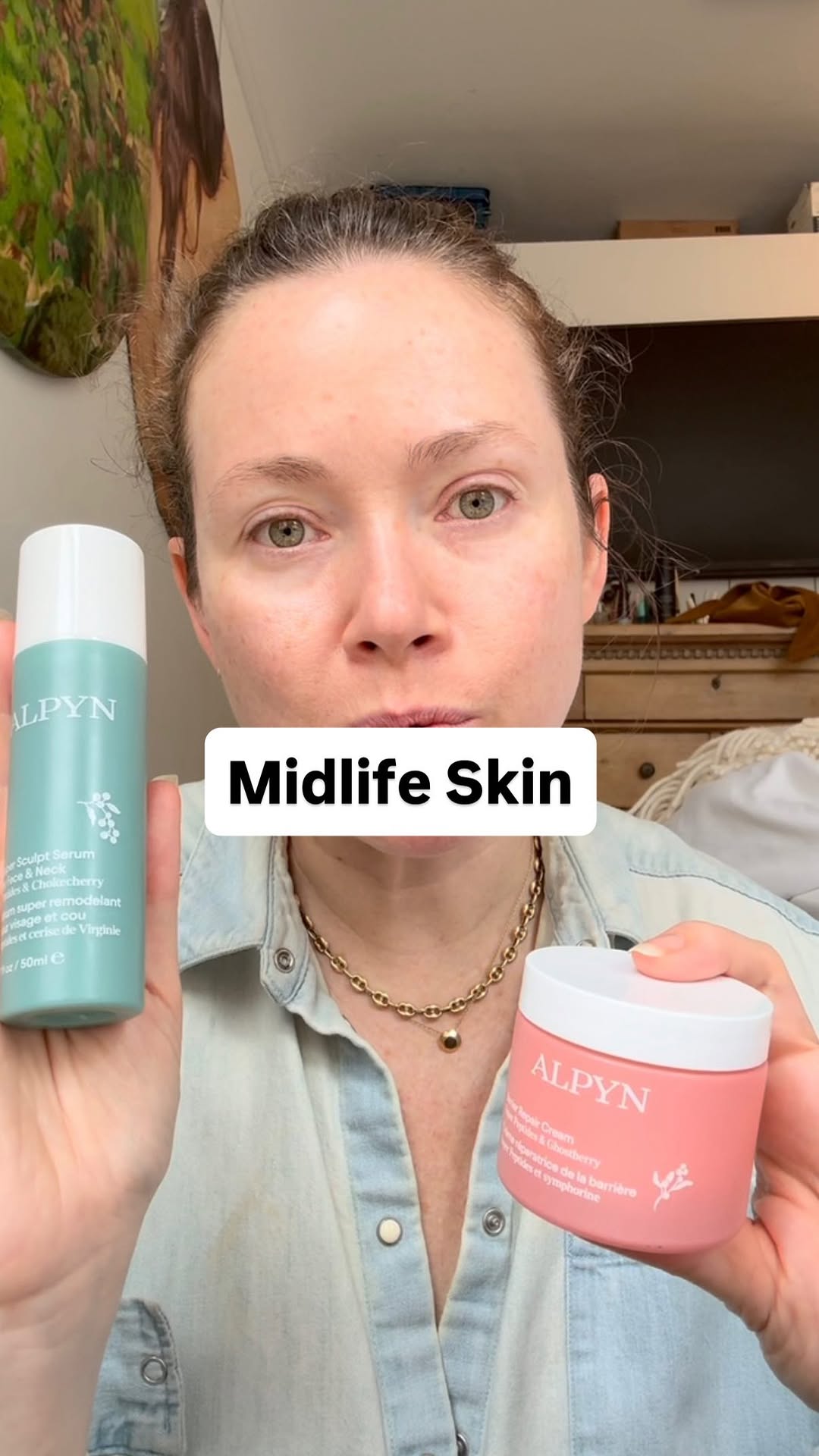 Instagram post by @jenlatch for Alpyn Beauty. Caption reads: The @alpynbeauty Sculpt & Soothe Set has earned a....