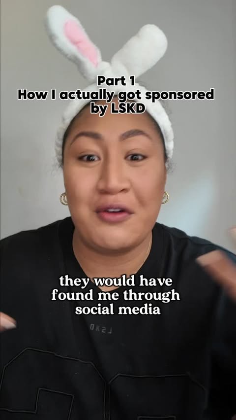 Instagram post by @crossthick for LSKD. Caption reads: [...] How I actually got sponsored by LSKD ✨ •....