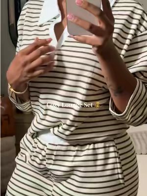 TikTok post by @emaniebony6 for Katch Me Chic. Caption reads: Cozy Lounge Set from @Katch Me Chic 🤭🧸🍂.....