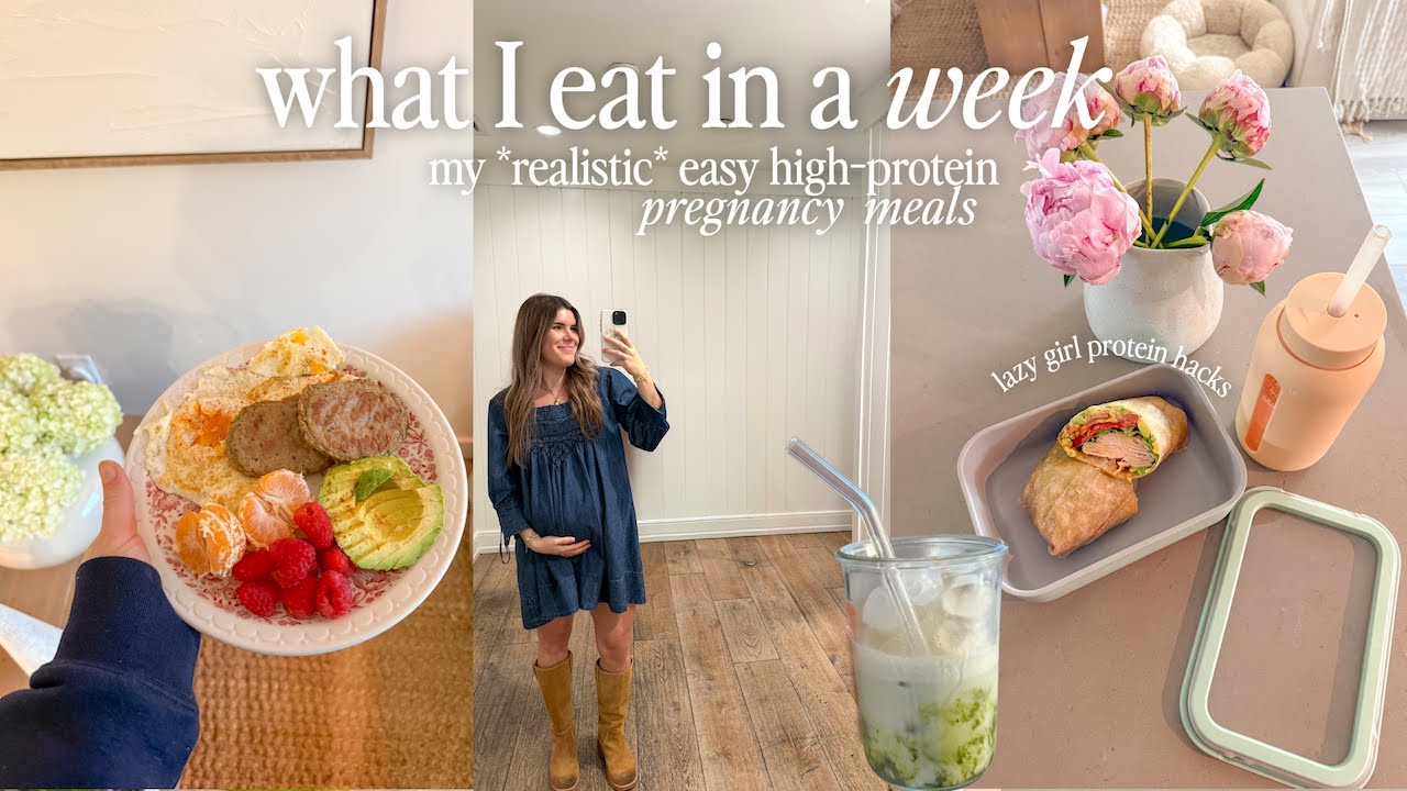 YouTube post by @CambriaJoy for iHerb. Caption reads: High-Protein What I Eat in a Week | Easy, Healthy....