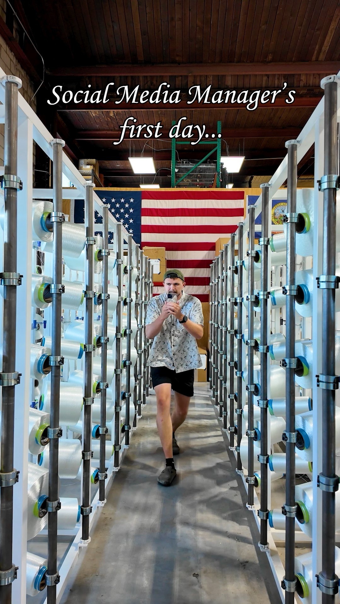 Instagram post by @porter_clawson for Yankum. Caption reads: content creator of the year. 😎📸 
All jokes....