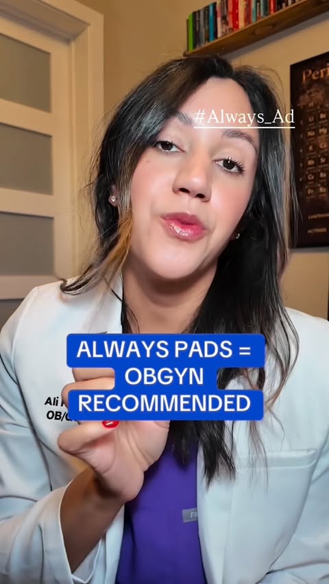 Instagram post by @alirodmd for Always. Caption reads: #Always_Ad @always_brand I love that I can pick....