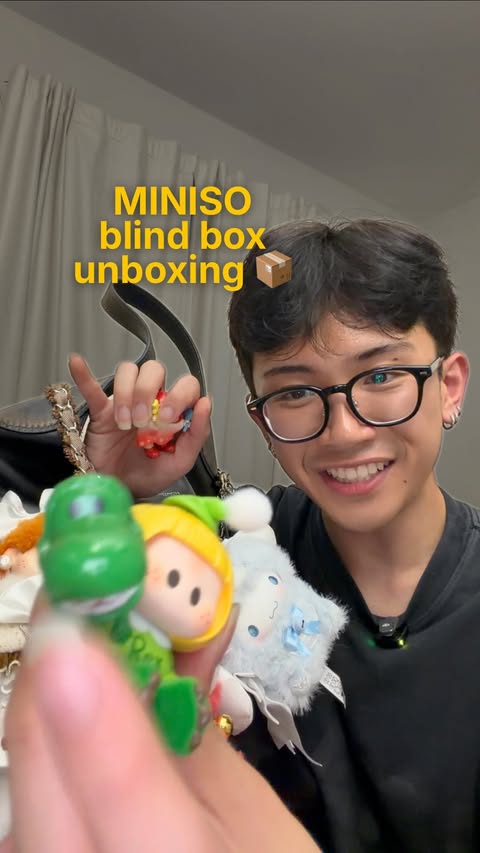 Instagram post by @adrianyummy for MINISO. Caption reads: i love miniso bc they spoil me hehe #MINISO [...].
