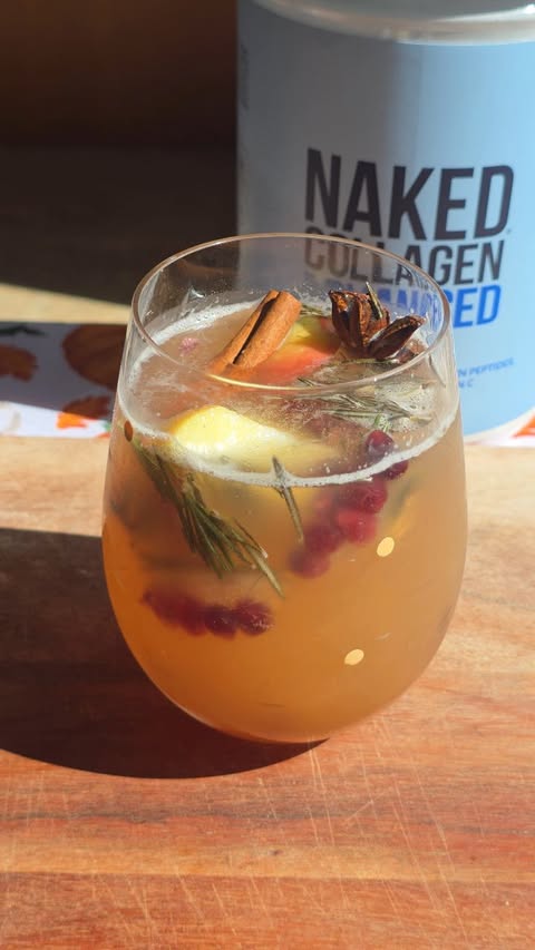 Instagram post by @c.health.and.wellness for Naked Nutrition. Caption reads: [...] Apple Cider for fall but with added....