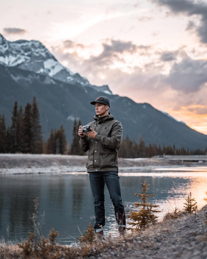 Instagram post by @lostcoordinate for Wilderness Culture. Caption reads: Living in the Canadian Rockies, we have an....