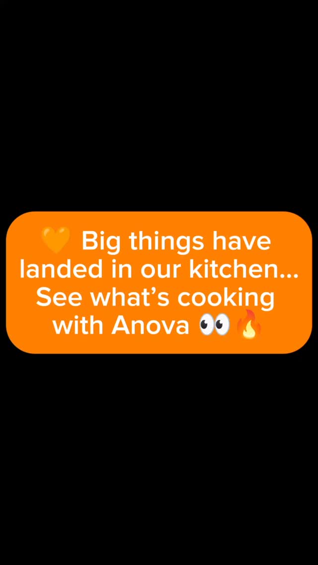Instagram post by @creative_cooking_couple for Anova Culinary. Caption reads: [...] beyond excited to be partnering with....