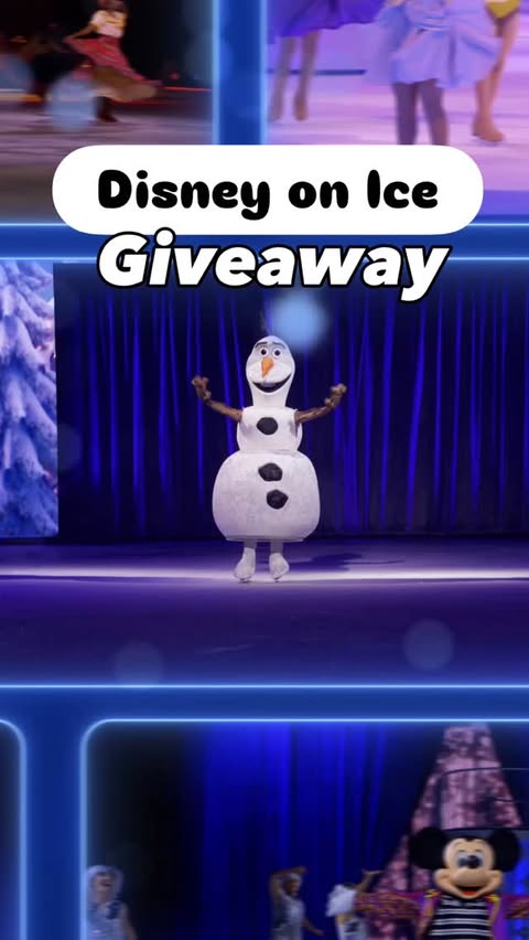 Instagram post by @nellecreations for Disney On Ice. Caption reads: [...] 12th - 15th. PRIZE 🎟️: 4 tickets to Disney....
