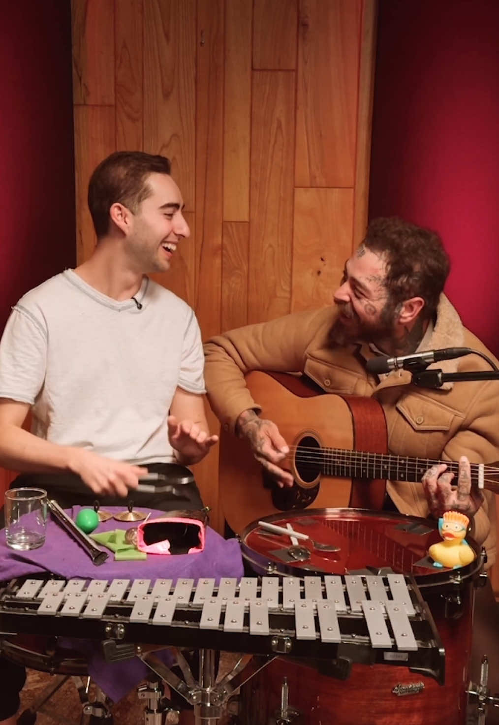 TikTok post by @joshplaysdrums for T-Mobile. Caption reads: This was so fun! @T-Mobile set me up to jam with....