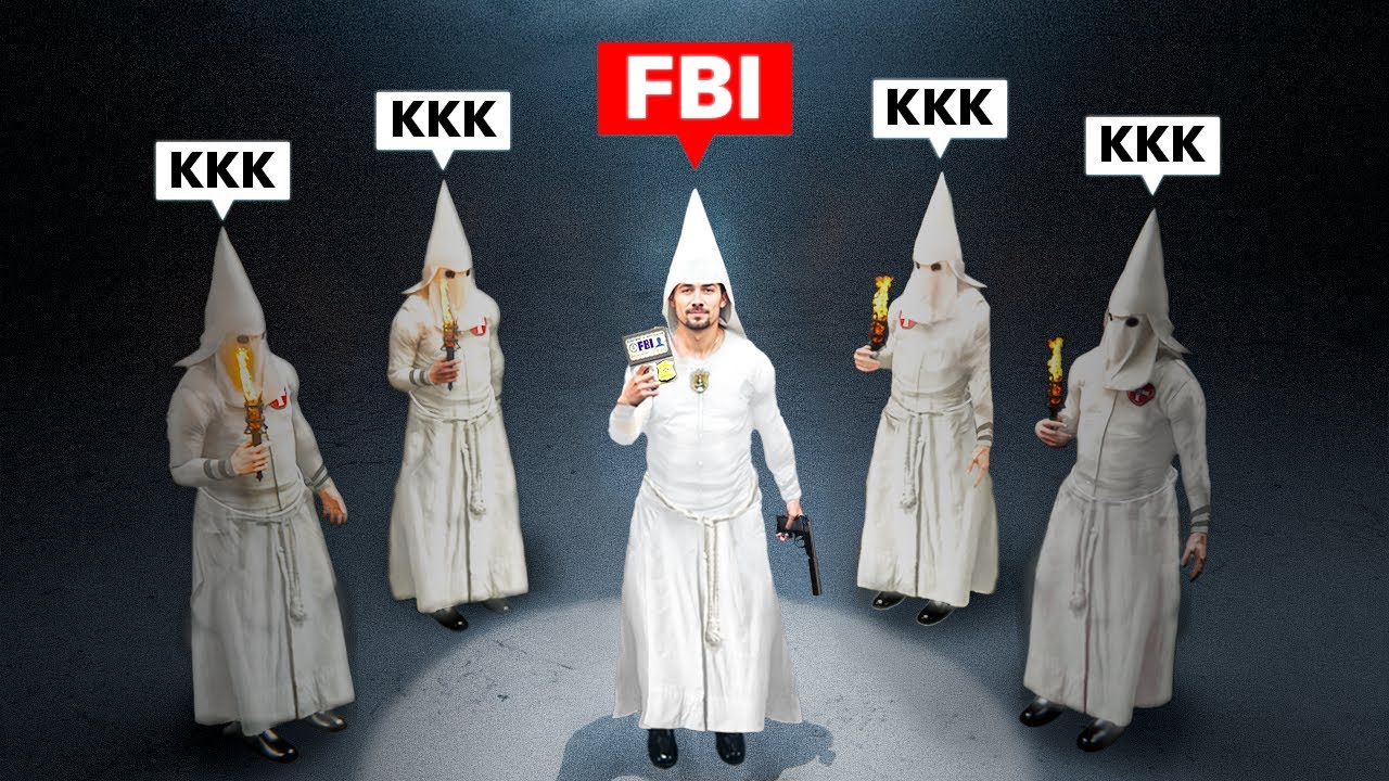 YouTube post by @fern-tv for Simon & Schuster. Caption reads: How an FBI Agent Infiltrated the KKK.