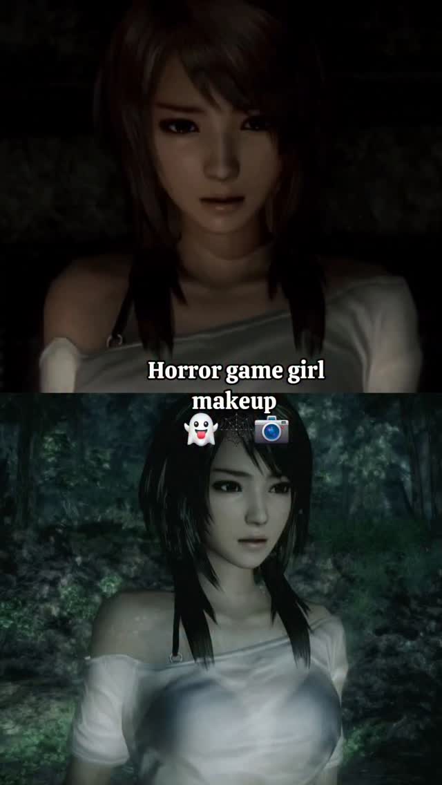 Instagram post by @dar.ari0 for Flower Knows. Caption reads: Horror game girl makeup 👻🕸📷

Productos....