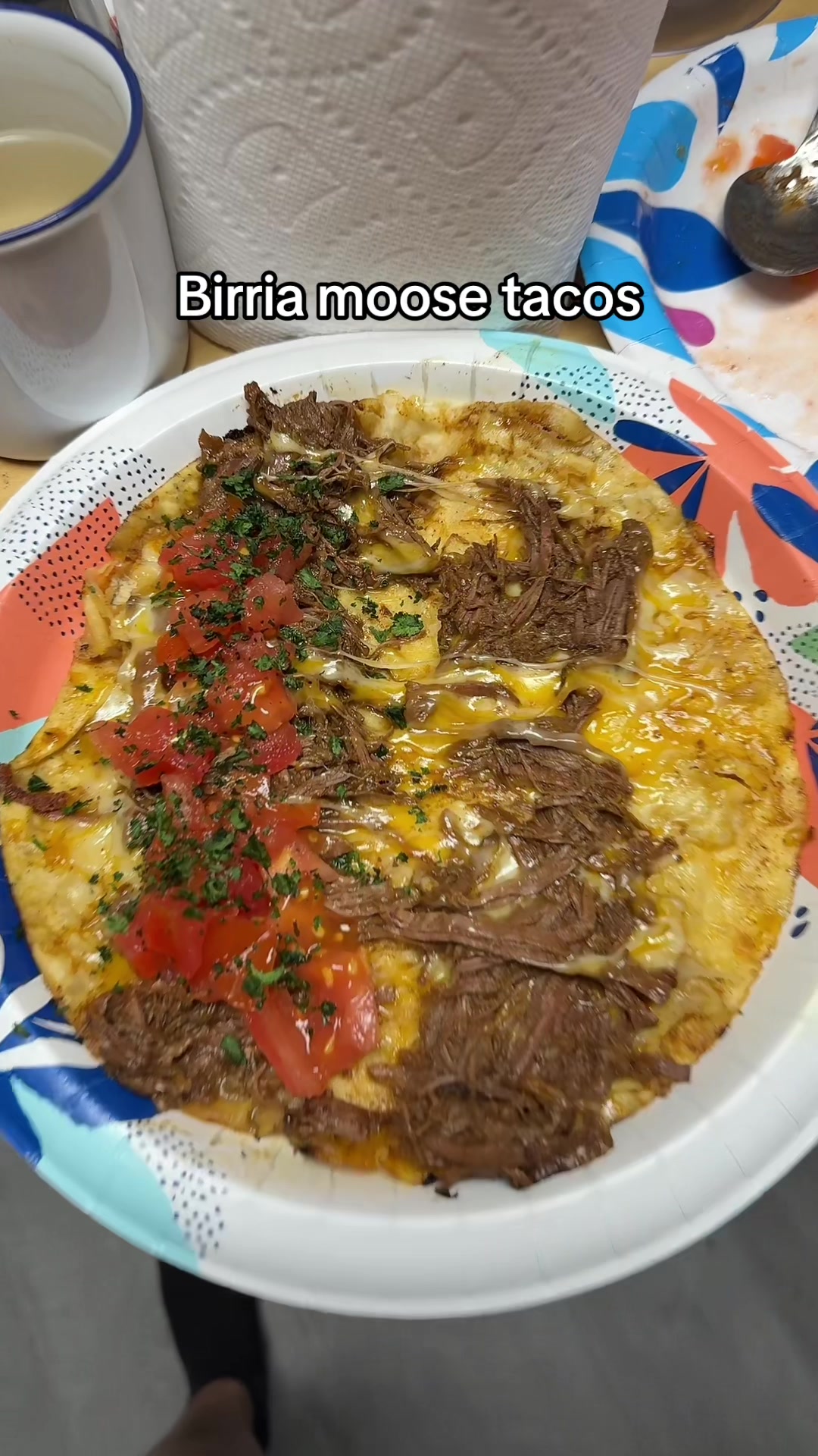 TikTok post by @dominique.standif for EZ Bombs. Caption reads: @EZ Bombs #birriatacos not to gloat but these are....