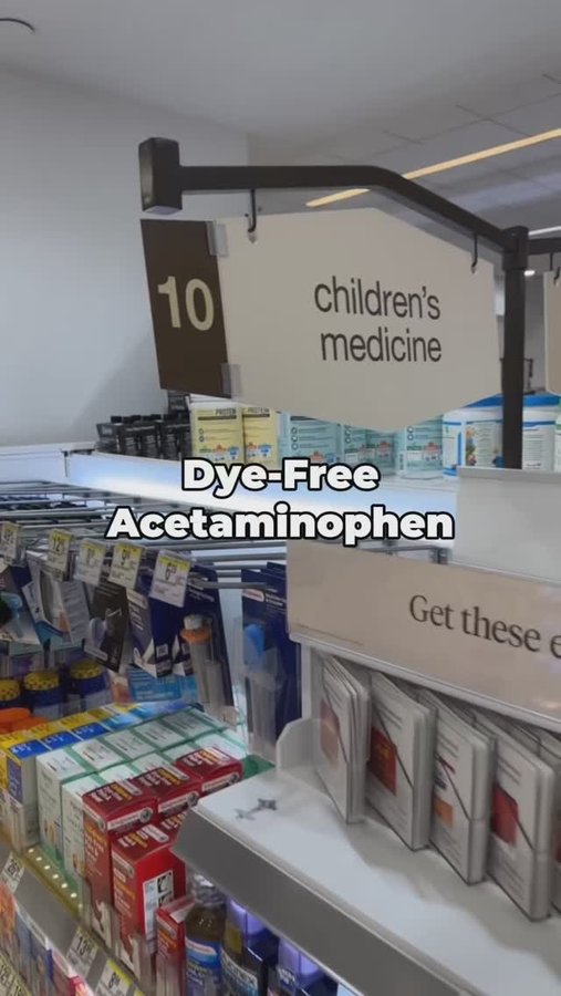 Instagram post by @dranamariatemple for Genexa. Caption reads: 💊💊Moms, let’s talk about dyes and our medicine....