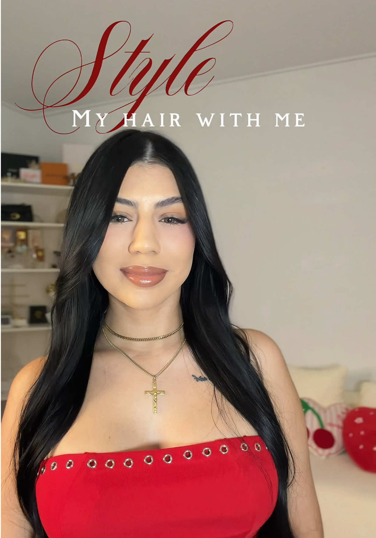 TikTok post by @liinavalenciaa for It's A 10 Haircare. Caption reads: 🍒💌💋 • @It’s A 10 Haircare • @NOVUS BEAUTY US....