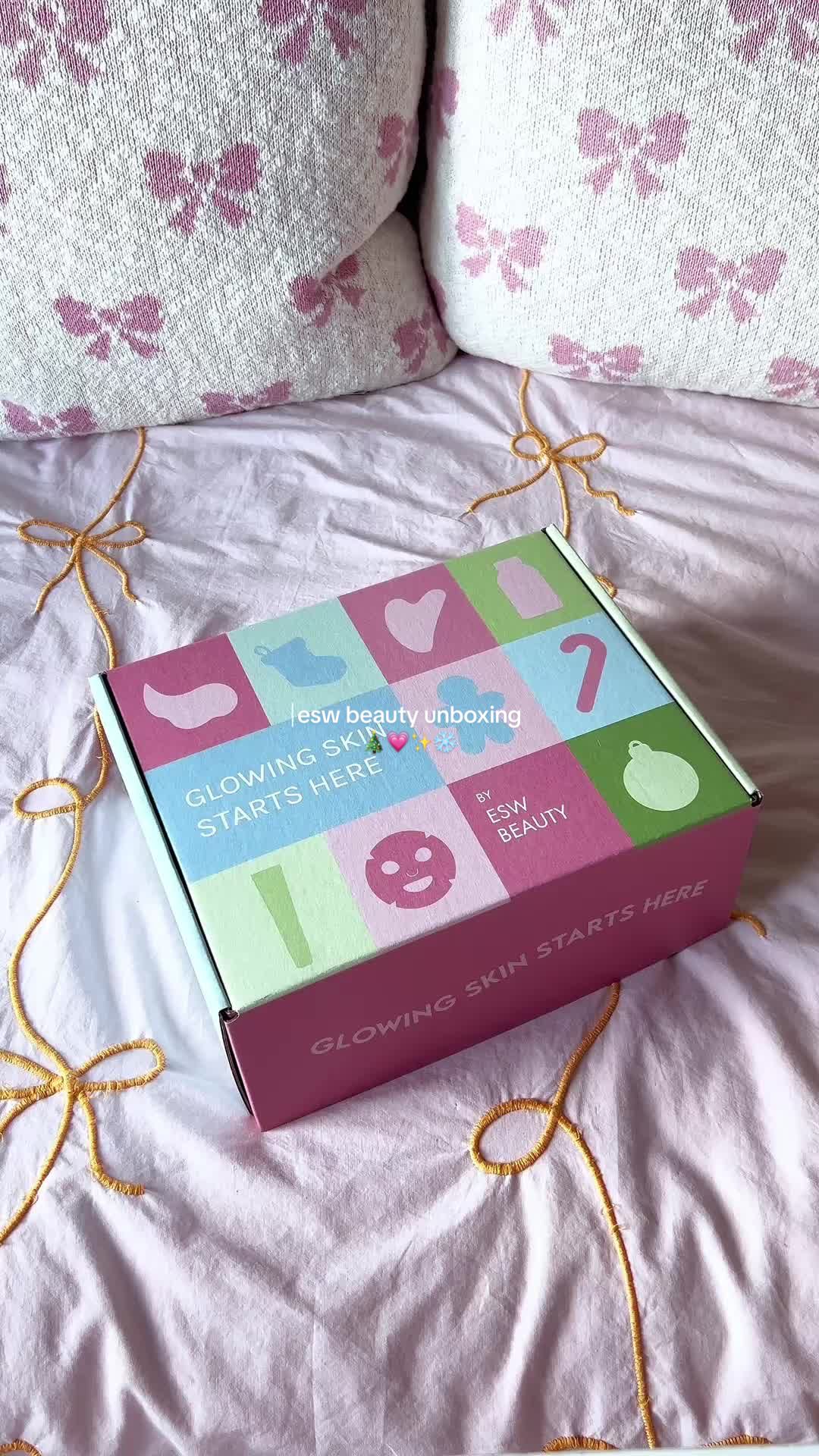 TikTok post by @lextingg for eswbeauty. Caption reads: the new @esw.beauty lippies 🤭💗 >>> #eswbeauty....