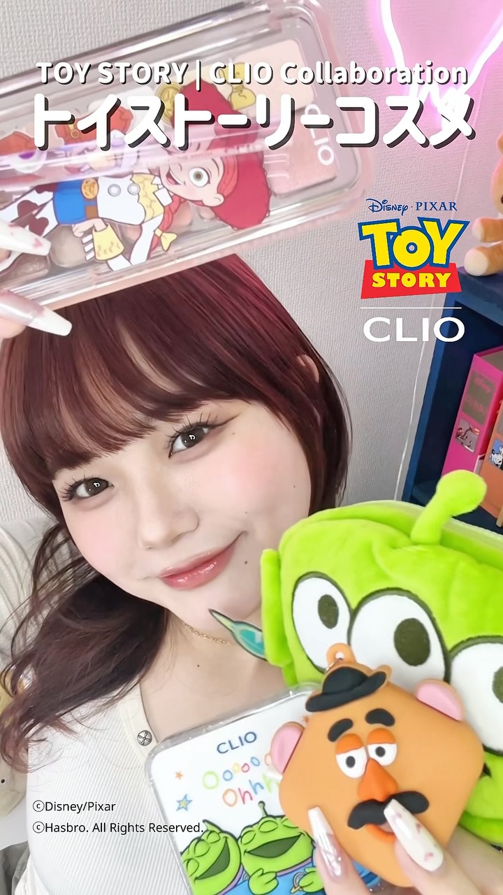 Instagram post by @i.am.mocchu for CLIO JAPAN. Caption reads: ＼𝗧𝗢𝗬 𝗦𝗧𝗢𝗥𝗬 | 𝗖𝗟𝗜𝗢....