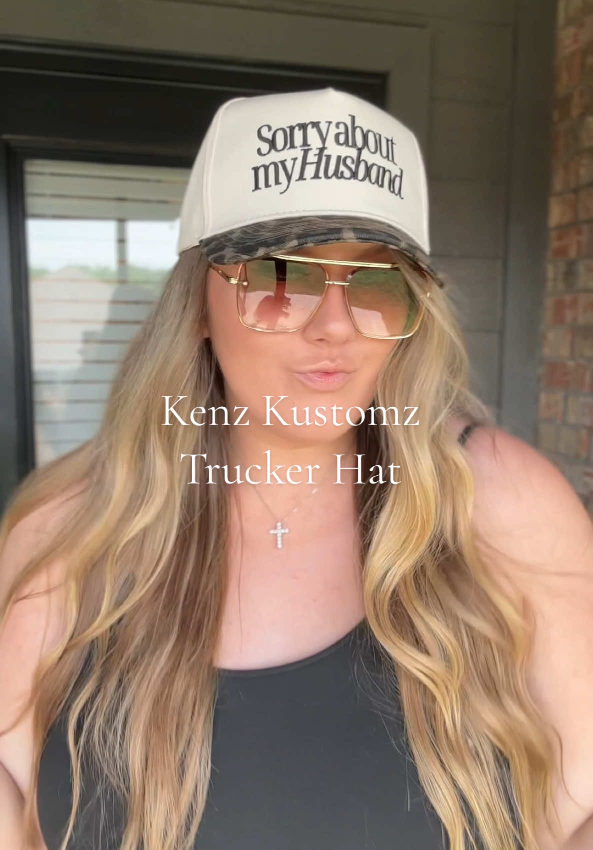 TikTok post by @lifewithjoceyy for KenzKustomz. Caption reads: @KenzKustomz the best trucker hats and they are so....