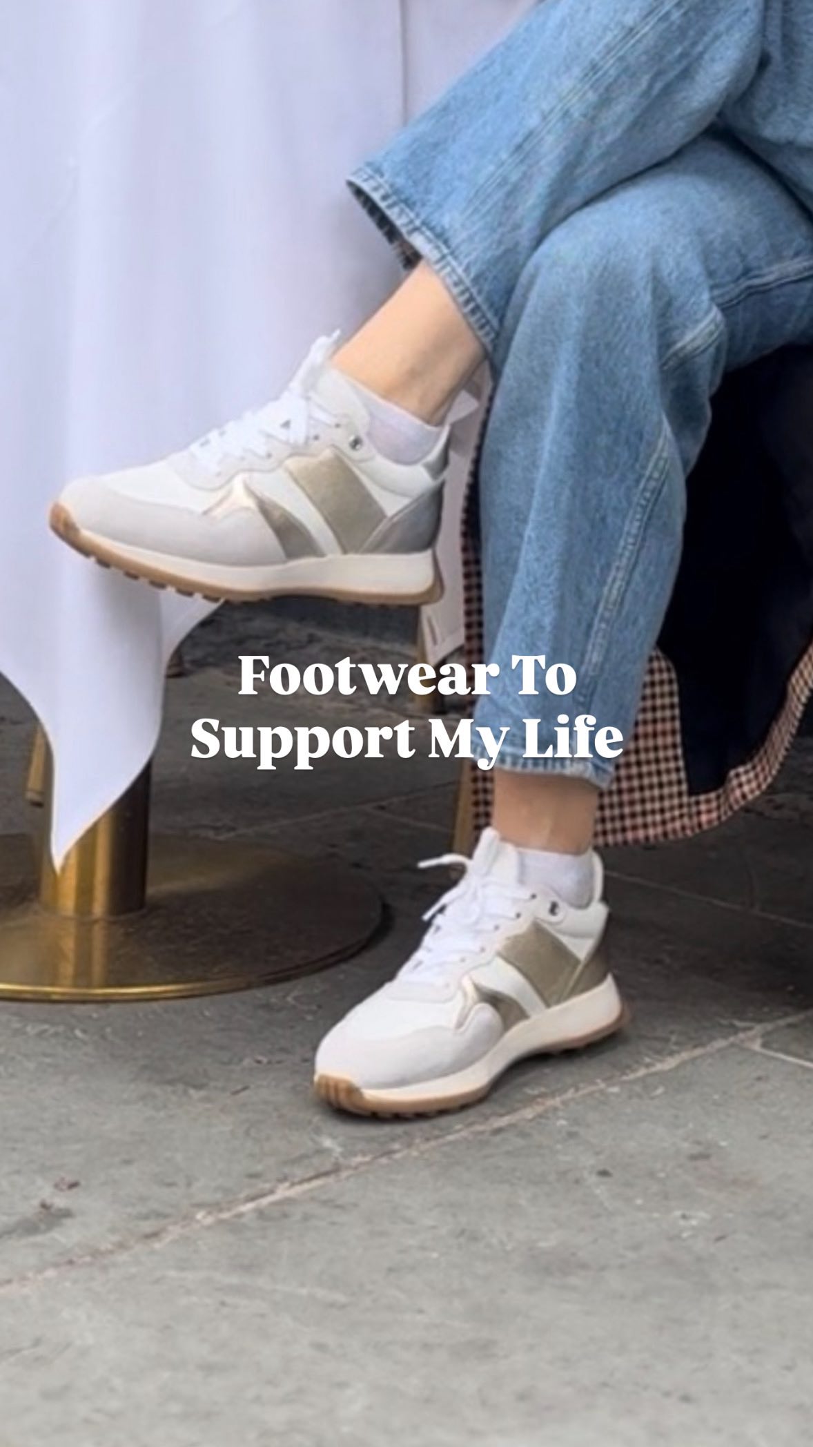 Instagram post by @whatthemenopause for Naot Shoes North America. Caption reads: If you’re in midlife, you know: comfort isn’t....