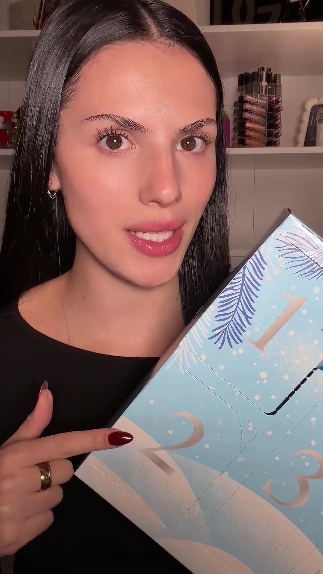 TikTok post by @natviolette for Neutrogena. Caption reads: #NeutrogenaPartner This advent calendar from....