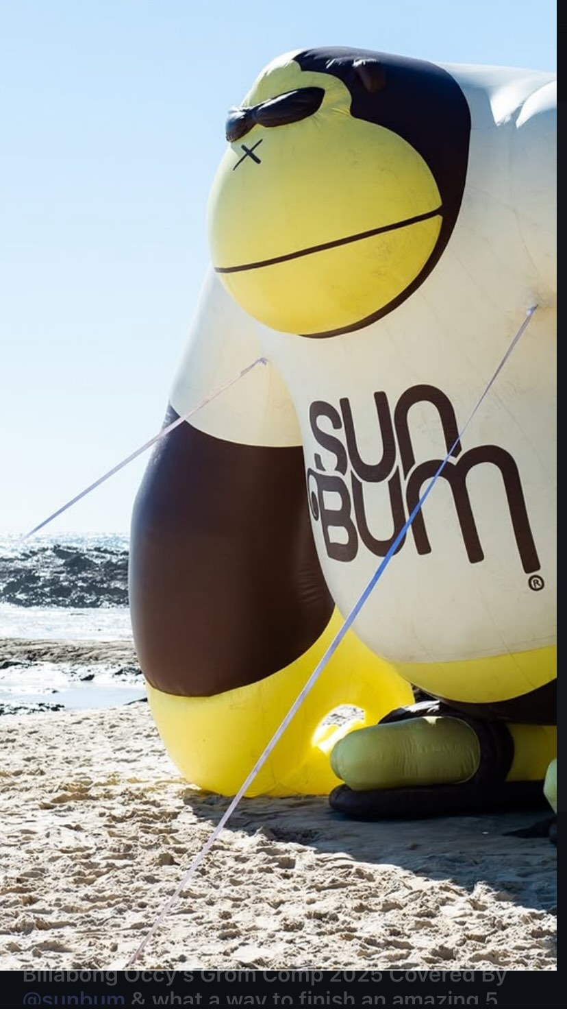 Instagram post by @snapperrockssc for Sun Bum. Caption reads: [...] back at Snapper Rocks for the @SUNBUM....
