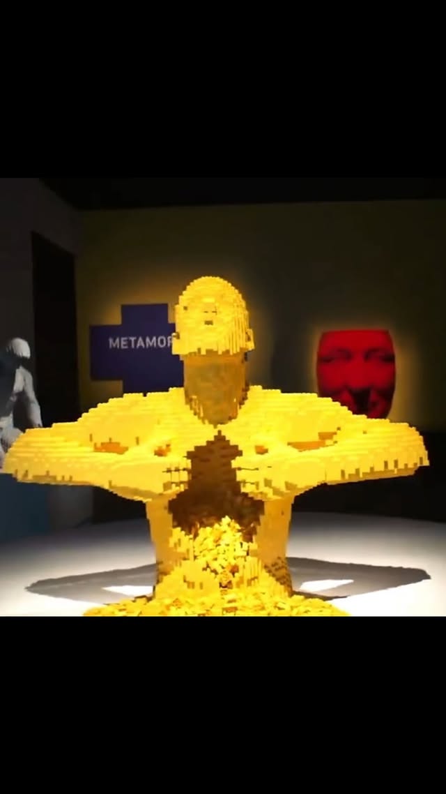 Instagram post by @busy_tizzy for YYZ Daily. Caption reads: 🎨 The Art of the Brick — Toronto 🧱....