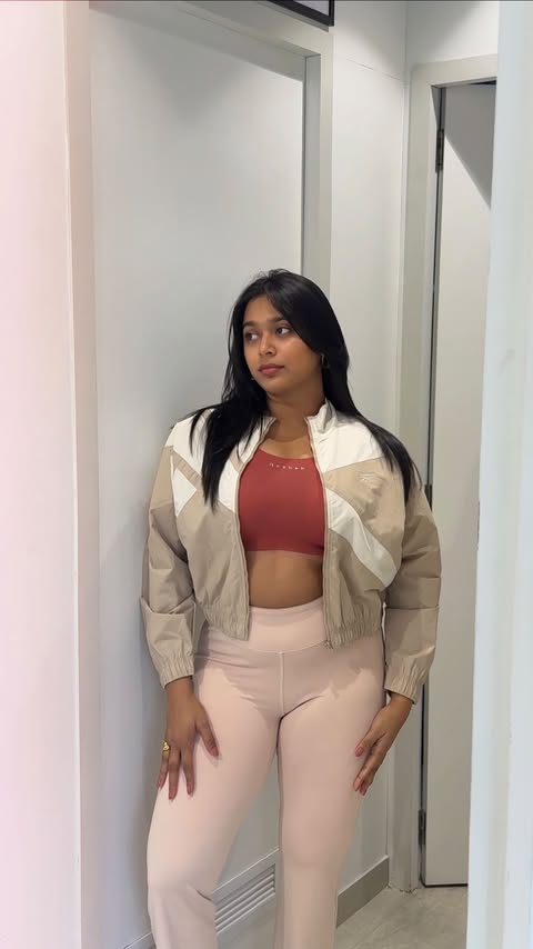 Instagram post by @poojareddyy24 for Reebok. Caption reads: [...] just got a serious style upgrade🔥....