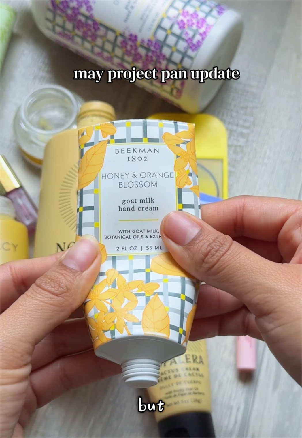TikTok post by @margahreetah for NOPALERA. Caption reads: [...] has more empties!!! tagging my faves....