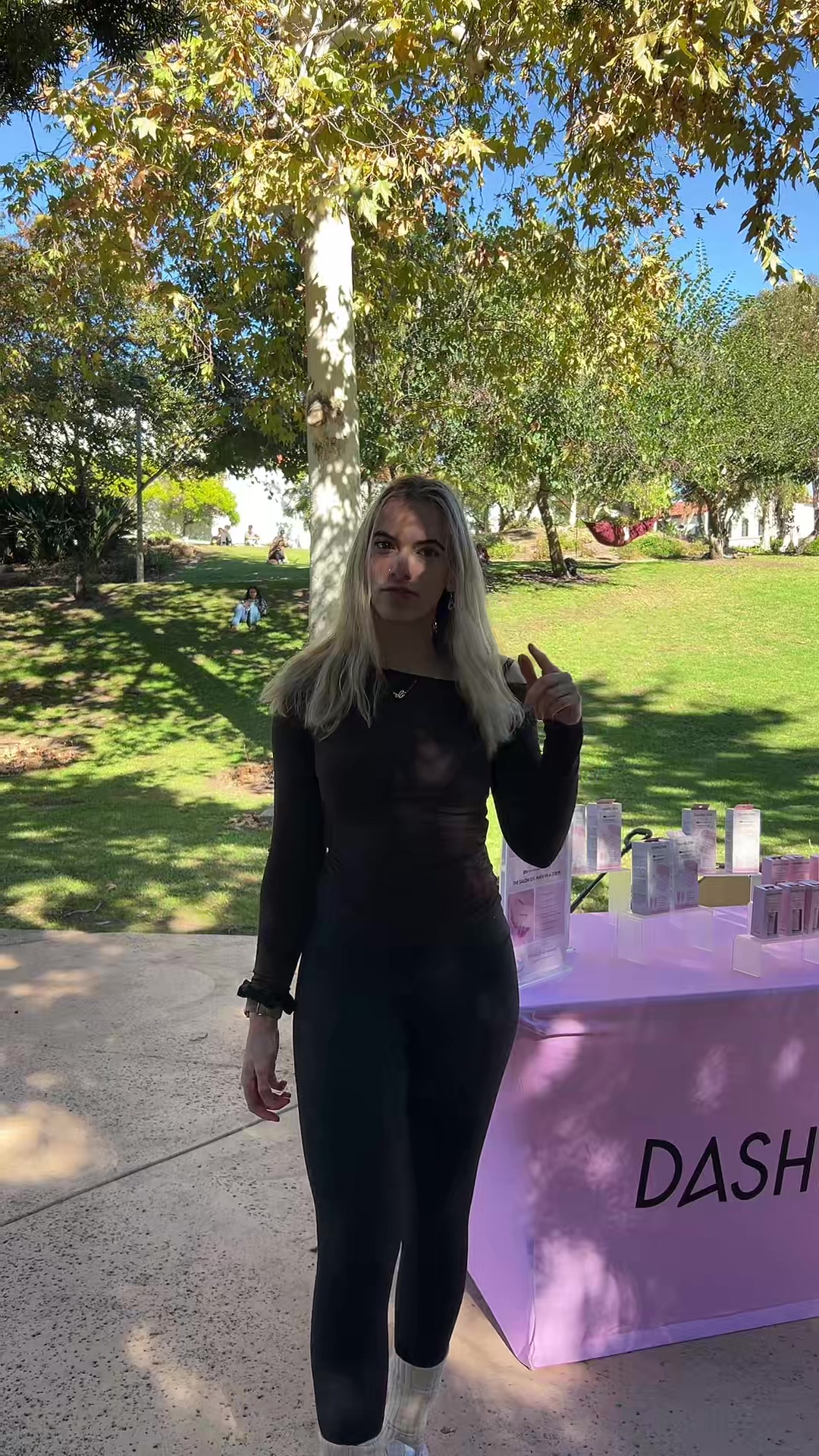 TikTok post by @talyshenh for College Fashionista. Caption reads: [...] #DashingDivaPartner #sdsu @College....