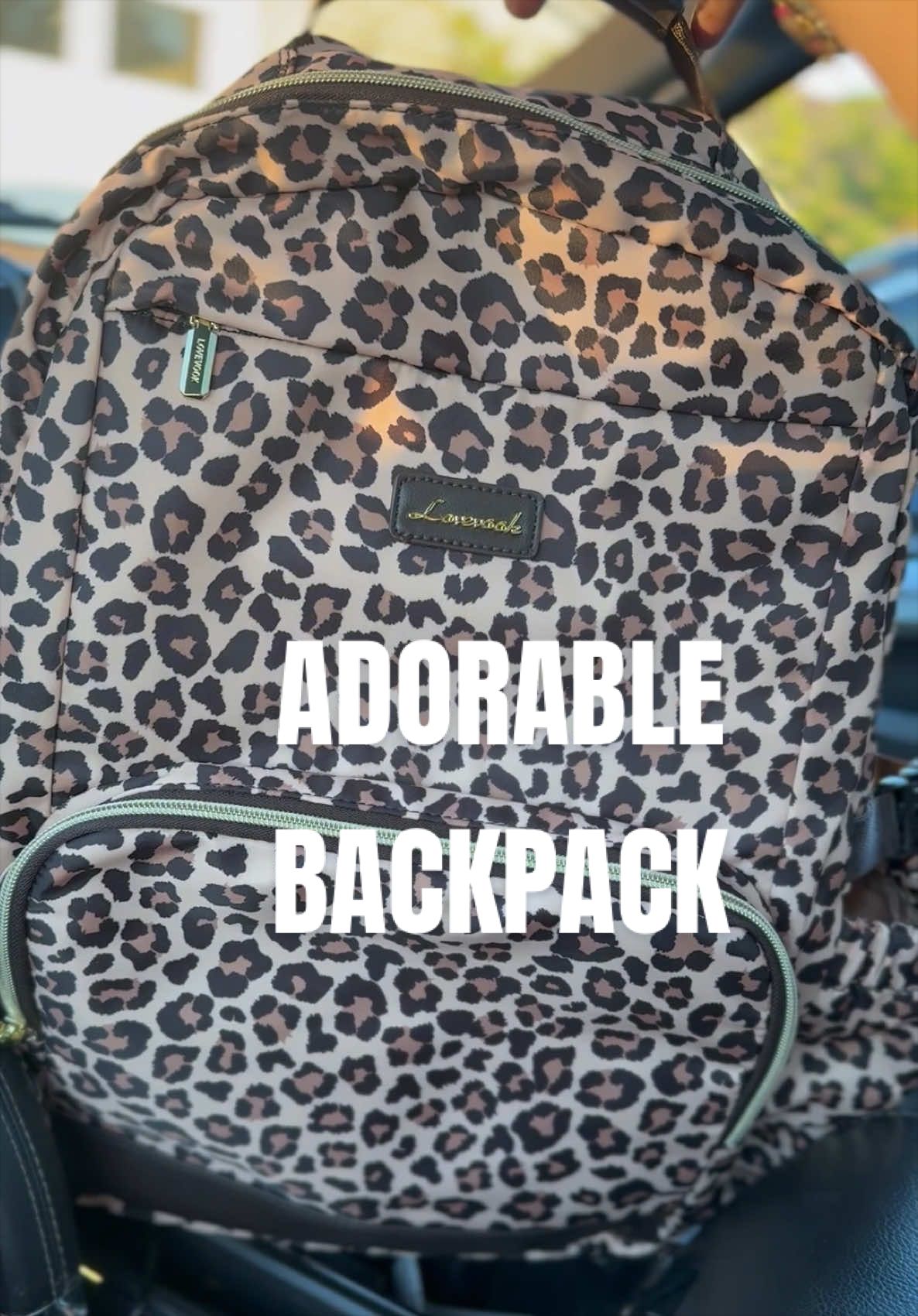 TikTok post by @.itskristyn for Lovevook. Caption reads: @Lovevook Bags @lovevook_us #backpack [...].
