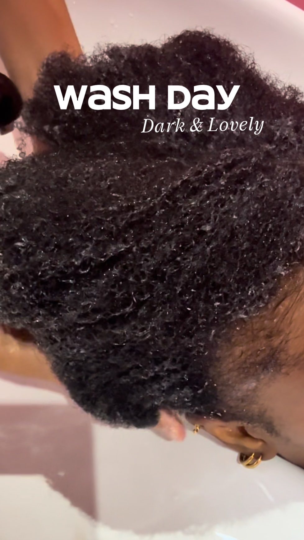 Instagram post by @caiah.m for Dark and Lovely. Caption reads: 😭First it’s Lana , now it’s talking hair. 
4c....