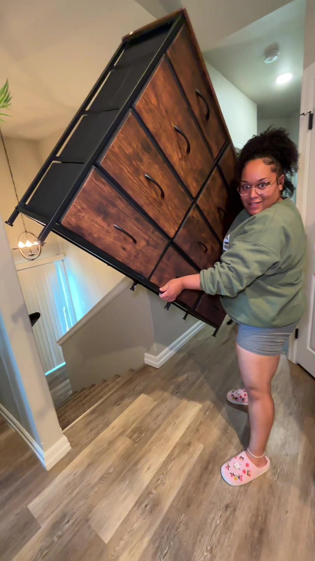 TikTok post by @moe_bigmom for RaybeeOfficial. Caption reads: [...] 12 drawers is so super convenient!....