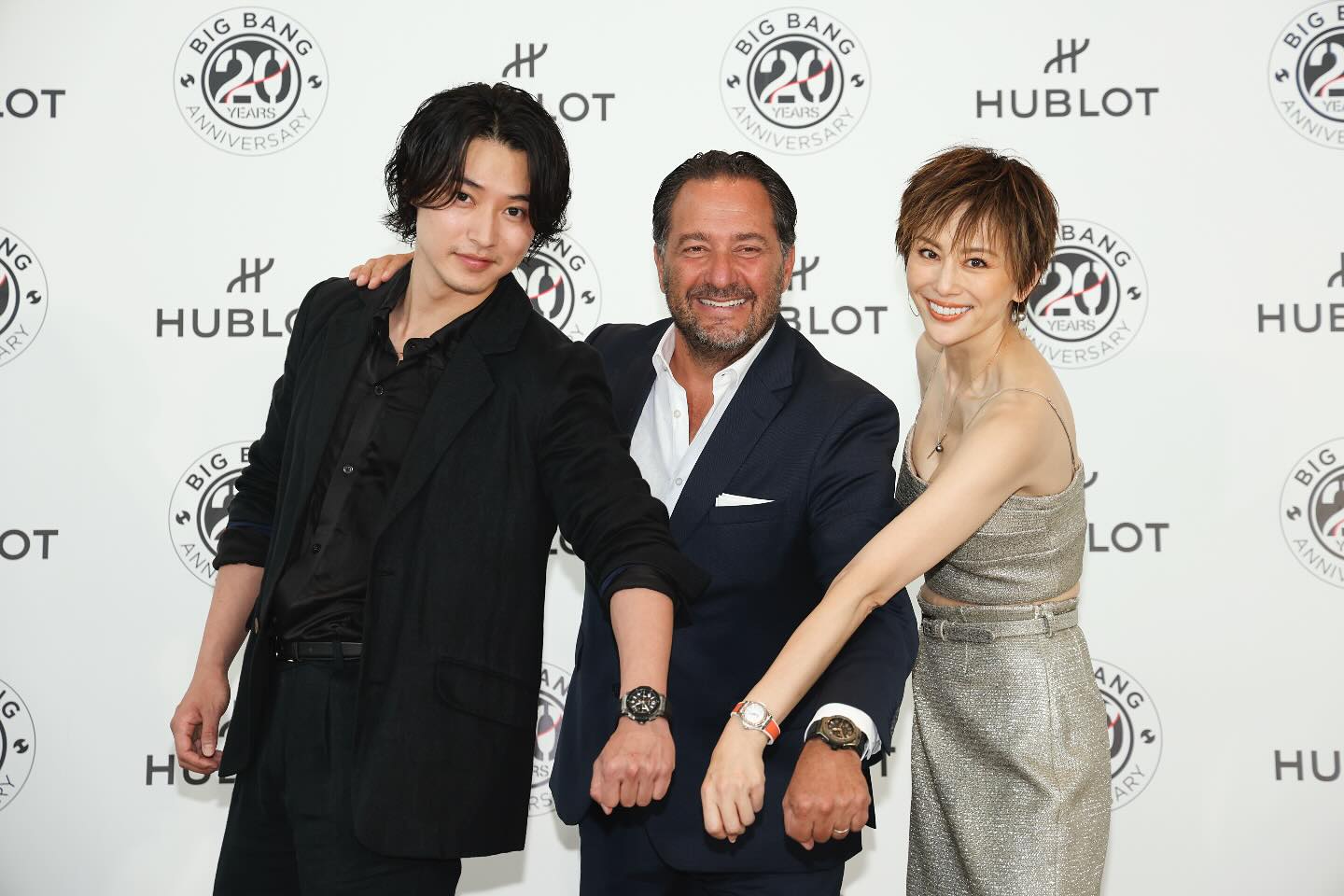 Instagram post by @kentooyamazaki for Hublot. Caption reads: Congratulations to BIG BANG 20th....