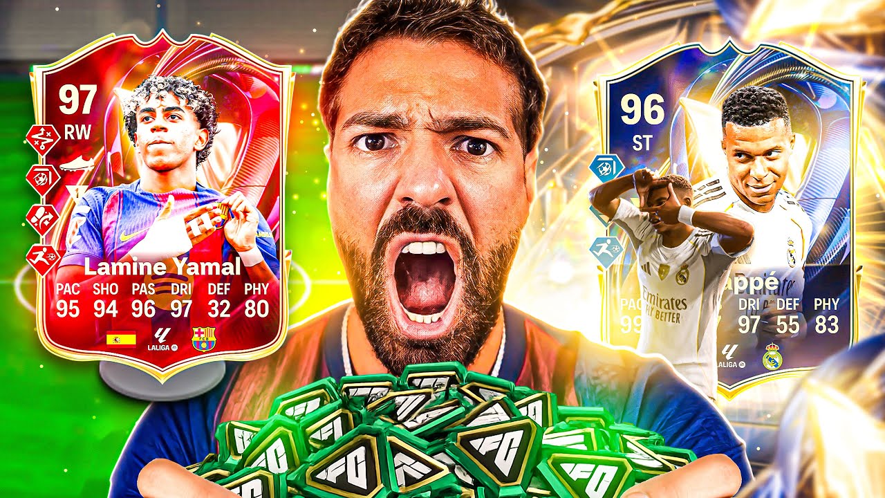 YouTube post by @Wakez for Eldorado. Caption reads: 100,000 FC POINTS decide MY LA LIGA TOTS EA FC 26....