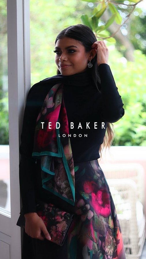 Instagram post by @aneeqahfataar for Ted Baker. Caption reads: Are you keeping up with me & @tedbaker 💐

Winter....