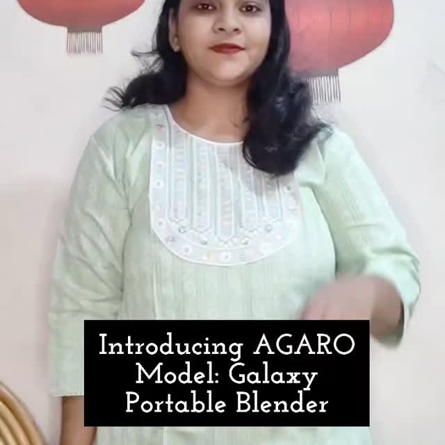 Instagram post by @stylewithbindu92 for AGARO Lifestyle. Caption reads: introducing @theagaro_lifestyle AGARO Galaxy....