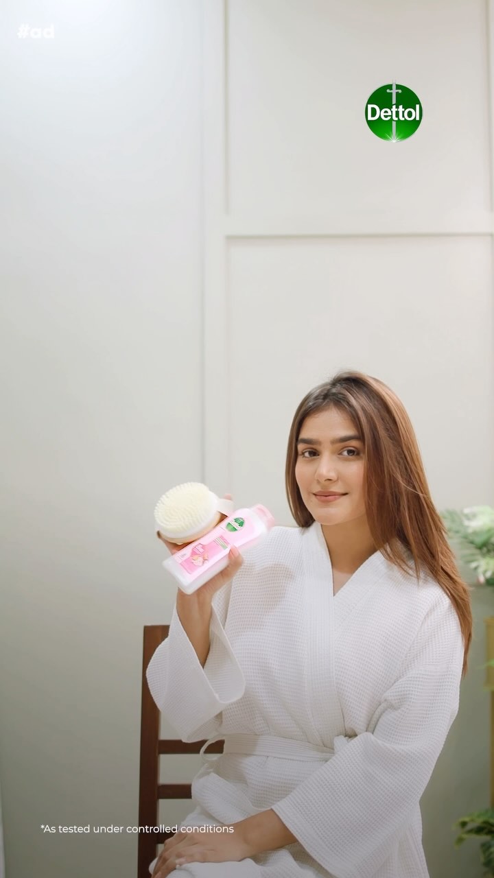 Instagram post by @rutvi2508 for Dettol India. Caption reads: 8hours long lasting moisture and protection....