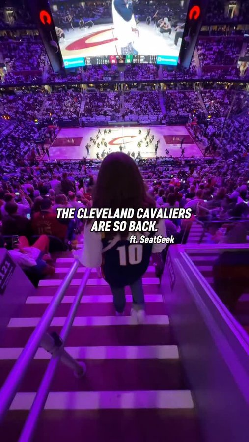 Instagram post by @sophincle for SeatGeek. Caption reads: The NBA is officially BACK, and SeatGeek makes it....